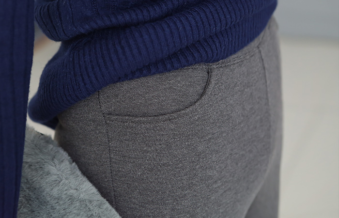 ポケットスパンレギンスパンツ（起毛）