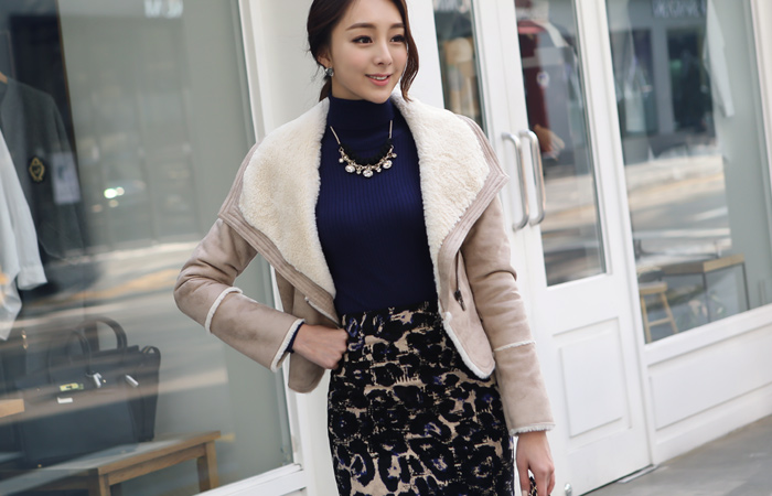 ファー裏地ライダームスタングショートジャケット