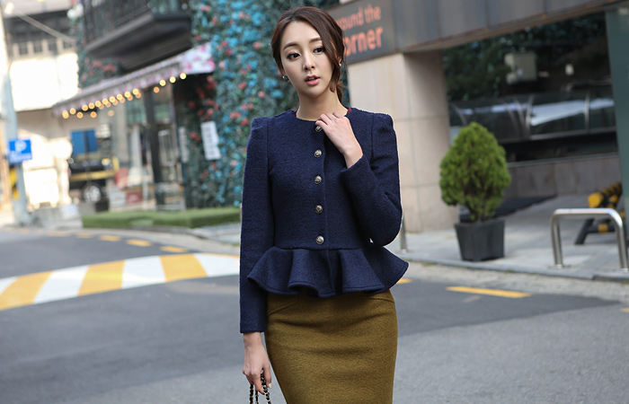 ロマンチックショットフレアウールジャケット