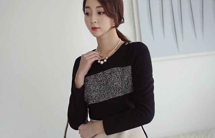 レディーピース配色ワンピース