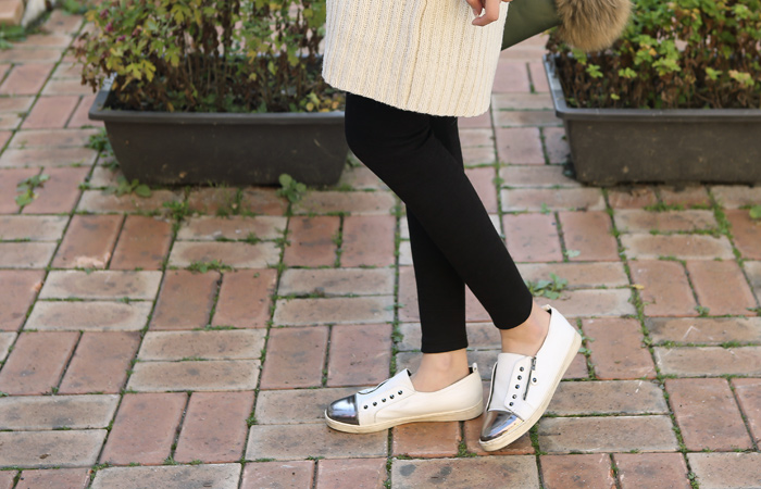 ボカシニット起毛レギンス