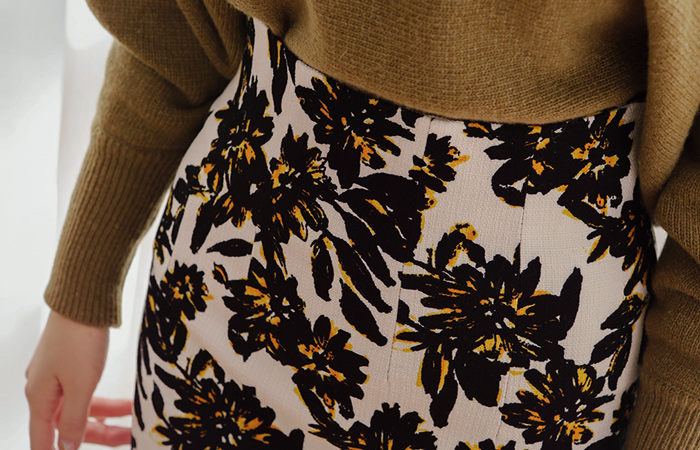 ひまわりこートンスパンスカート