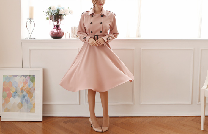 シャーロットトレンチフレアワンピース