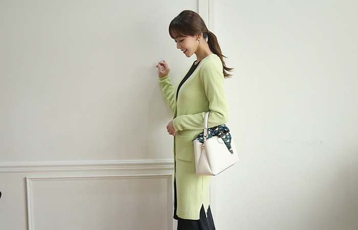 スプリングカラーロングカーディガン