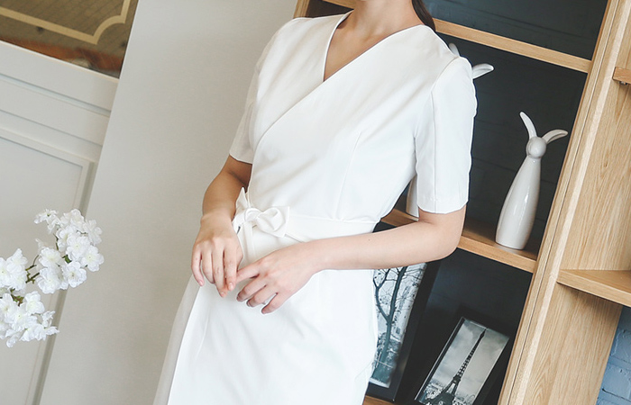 リバーシブルモダンラップワンピース