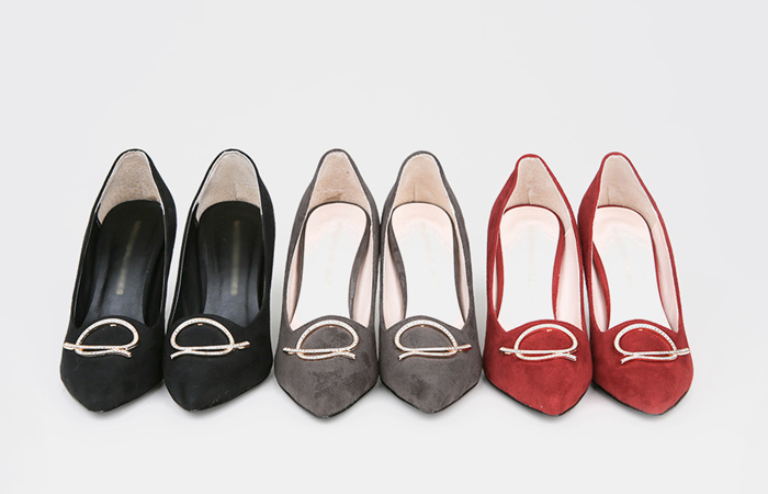 [モデル着用28車]ミックスラウンドキュービックアイヒール