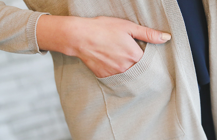 シンプルナチュラルヨプトゥイムロングカーディガン