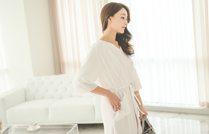 ユニークローブシーポンロングカーディガン