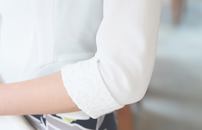 レース袖ミニフェプラムジャケット（summer）