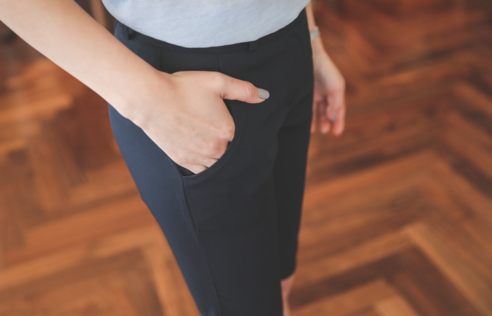 デイリースリム5部パンツ