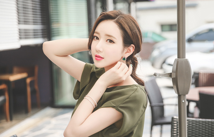 バイアスライニングボリュームワンピース