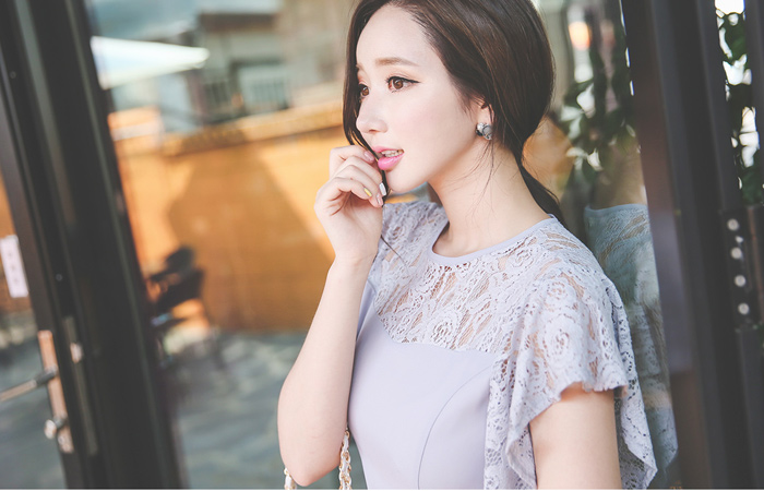 ローズレイスフリルワンピース