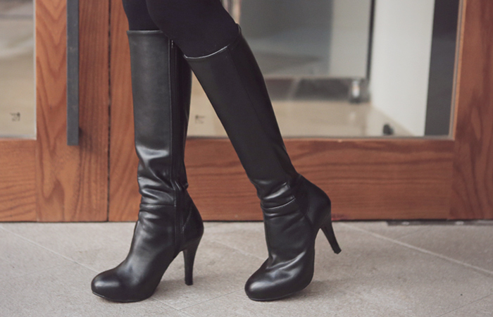 セクシースリムプラットホームブー​​ツ