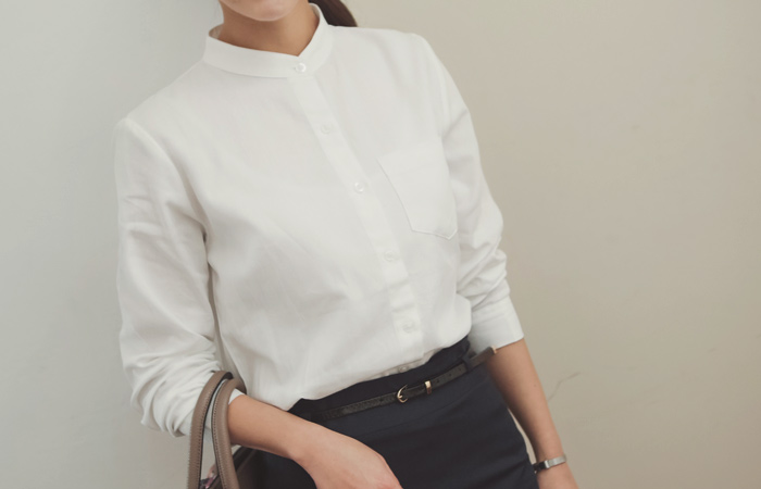 ワンポケットチャイナシャツ