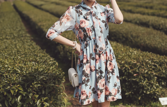 ローズリボンタイシーポンワンピース