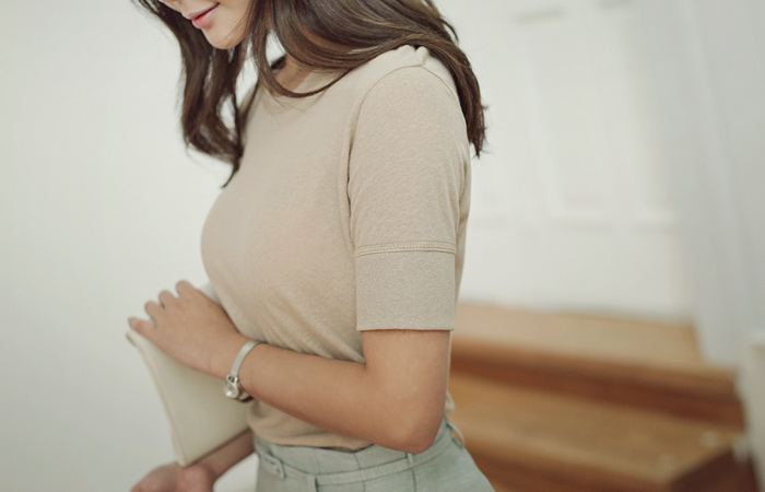 ポールスラブティーシャツ