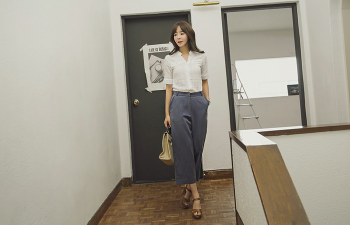 ベーシックワイド9部パンツ