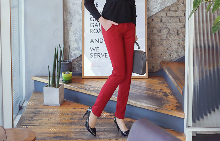 ベーシックスリムフィットスパンパンツ