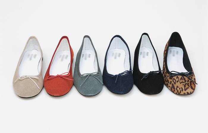 シンプルリボンフラットシューズ