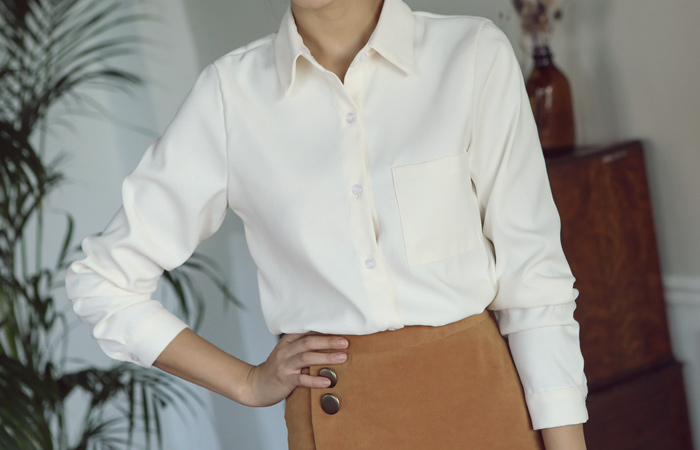 ベーシックピッチ起毛シャツ