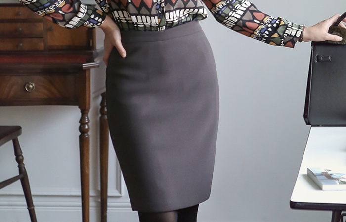 ベーシック起毛スパンスカート