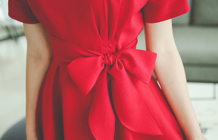 女性ピンチフレアワンピース