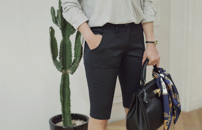 こートンスパン5部パンツ