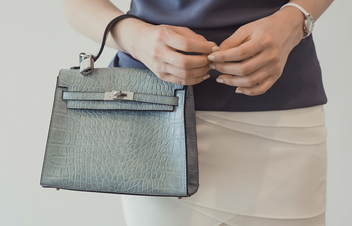 [モデル着用29次]鰐ミニトートバッグ