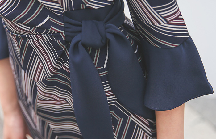 サンドラスコルチョリボンドレス