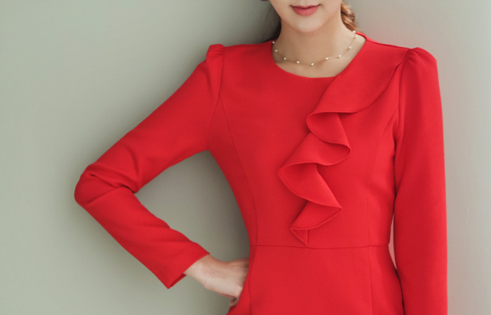 マイルドフリルワンピース