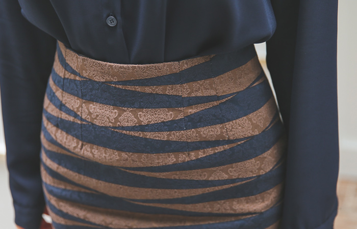 北欧ジャカードこートンスパンスカート