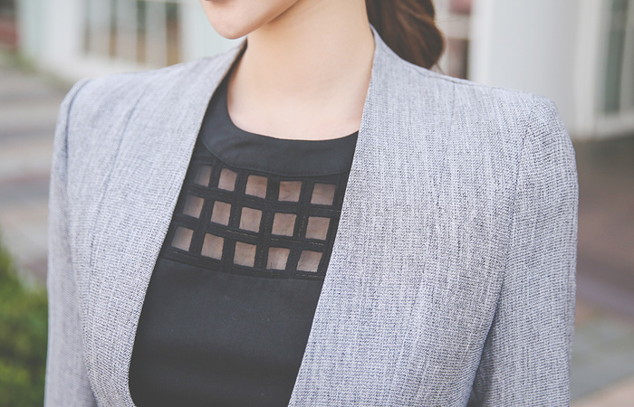 クラスでカラー無し切開ジャケット（summer）