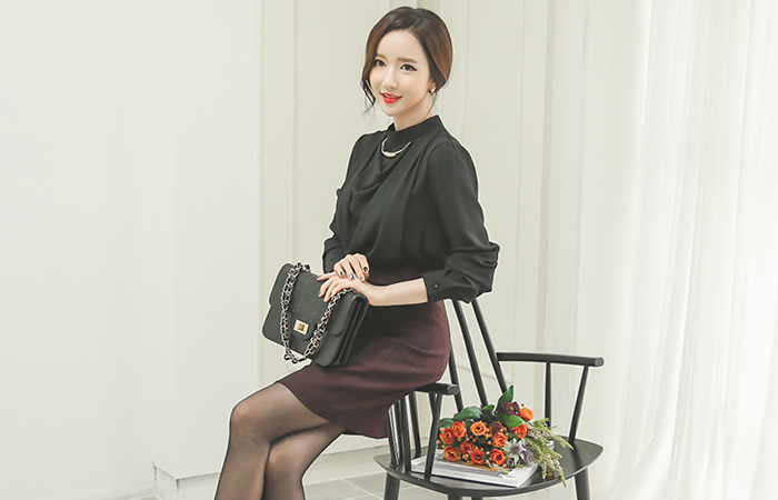 シンプル切開Hラインスカート