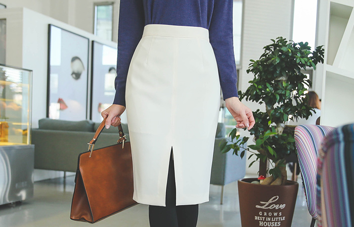 女性ハイミディスリットスカート（fall）