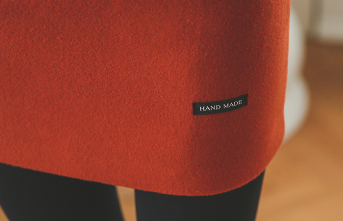 カラーチップ起毛ミニスカート