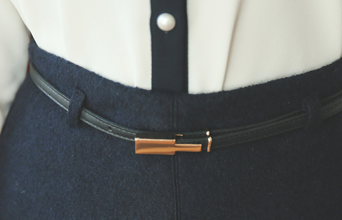 ステッチライン部クルウルスカート