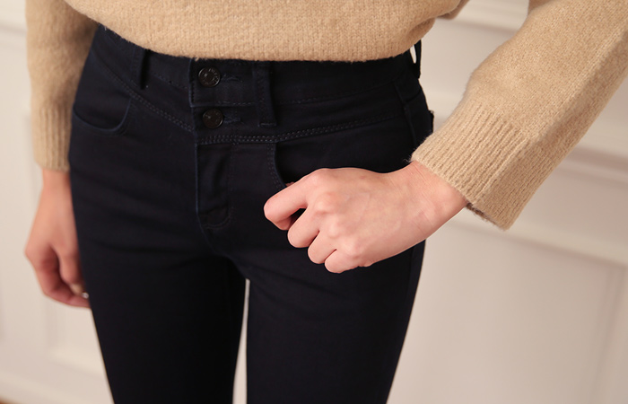 バンハイ起毛こートンスパンスキニージン