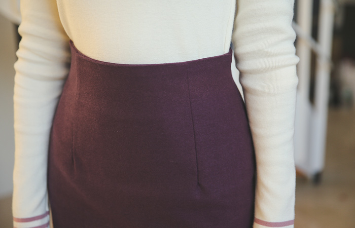 アデンハイウエスト5部スカート（winter）（品切り）