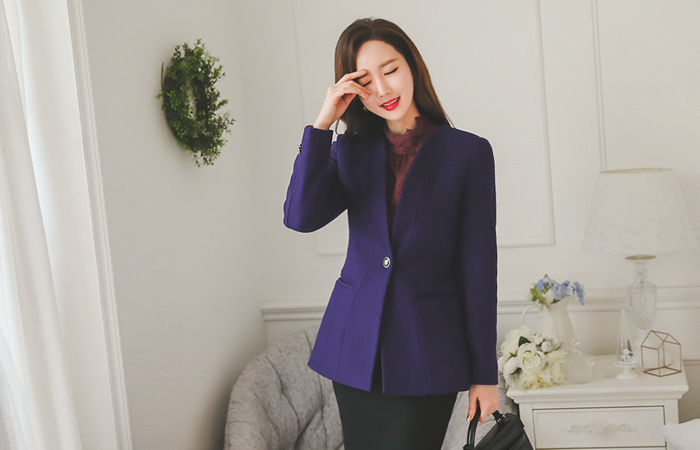 ビバンテアンティークボタンウールハーフジャケット