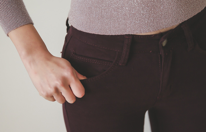 デイリー起毛こートンスパンスキニー