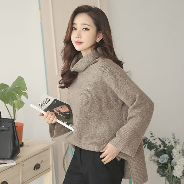 ナチュラルルーズフィットトドゥルネクニット