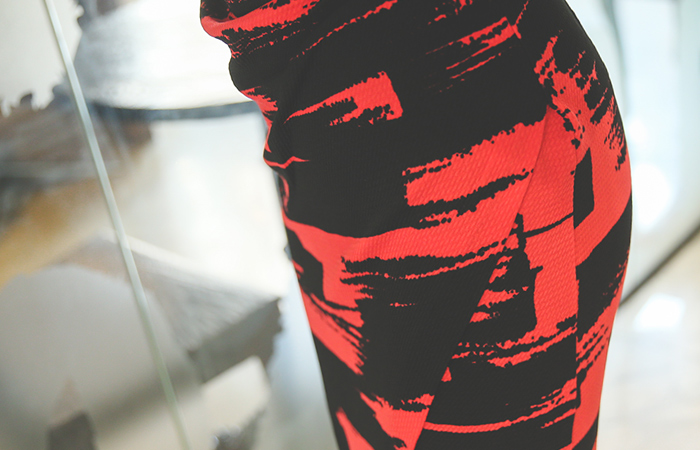 ブラシシャーリングラップスパンドレス（長袖）