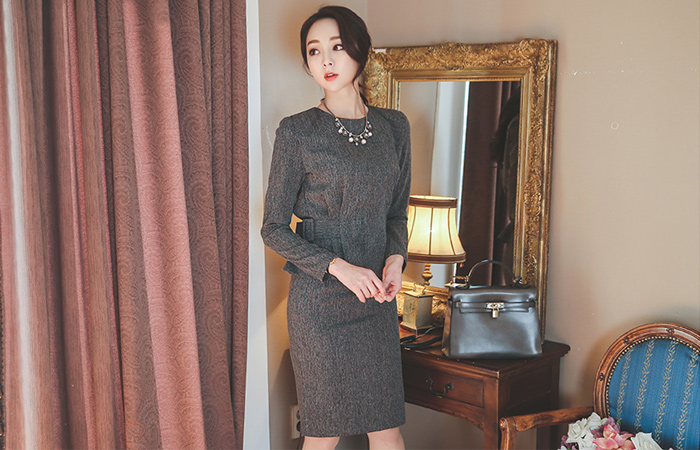 モダンビジョページプラムツーピースSET