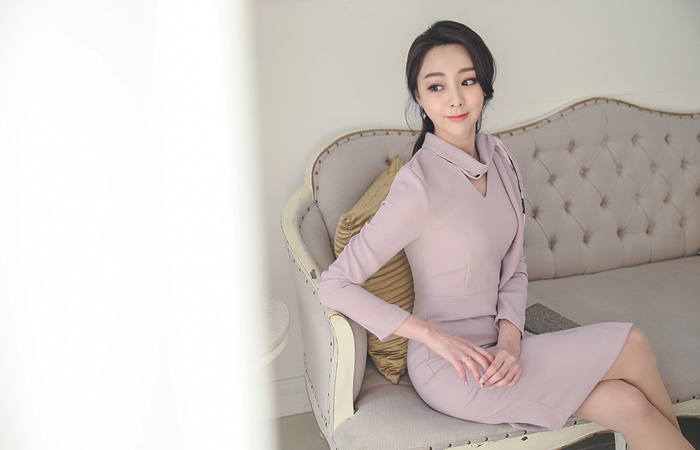 ラックスフローラルスカーフドレス