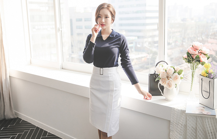 ベーシックオープンカラーティーシャツ