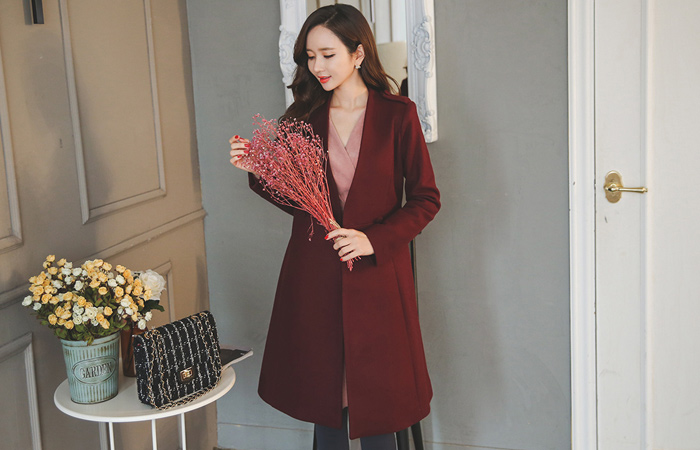 真珠ピンベルトAライン紐コート