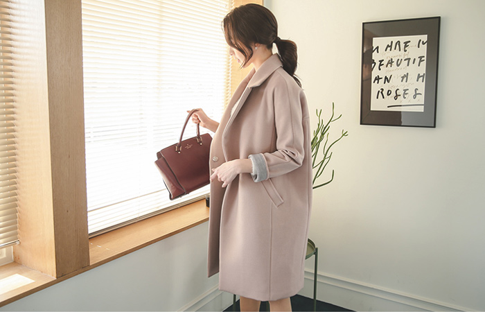 ソフトパステル配色キルティングコート