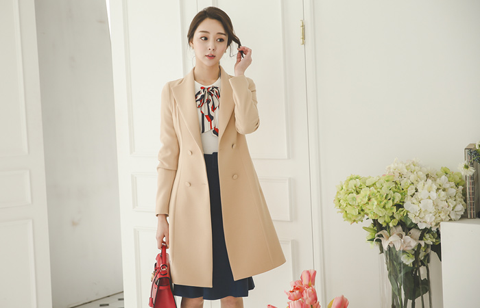 ジョセフ・スティックベルトロングジャケット