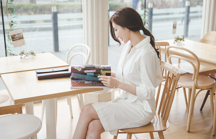 ダイアナコットンシャツドレス