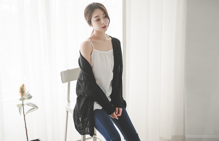 ナチュラルのSCSIルージュカーディガン